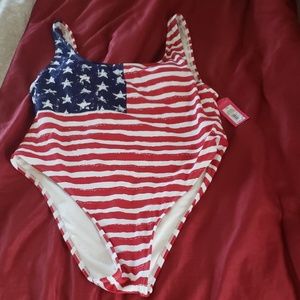 Nwt  American Flag swimsuit